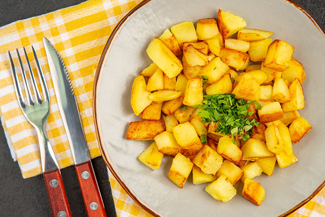 batata doce refogada receita